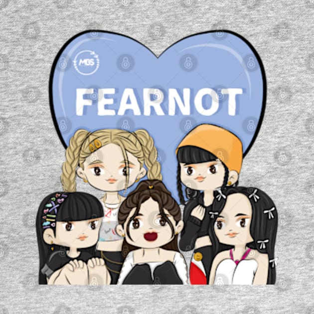 CHIBI le sserafim showing her love for fearnot by MBSdesing 